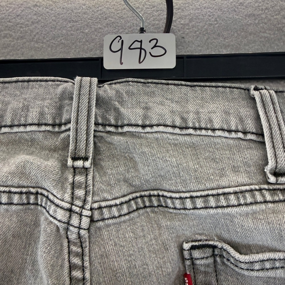 Levis 514‎ Straight Fit Grey Denim Jeans Mens W38 L32 Classic Casual Pants - Picture 3 of 6